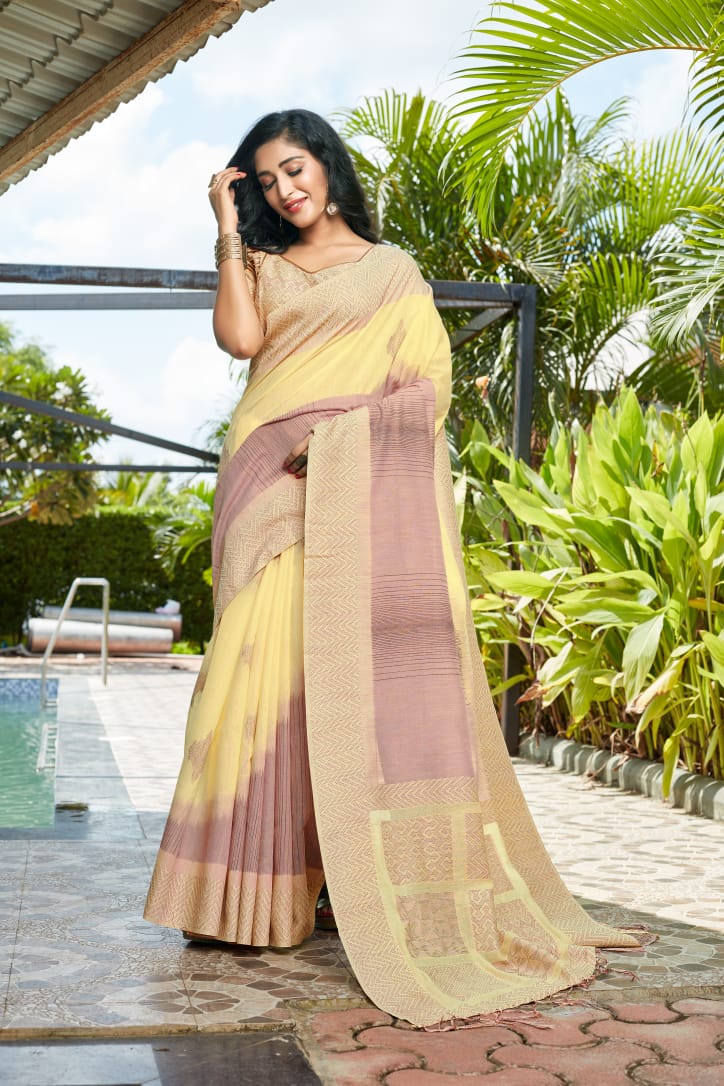 Rajyog Paridhan Silk Pure Cotton Silk Designer Party Wear Saree Collection at Wholesale Price